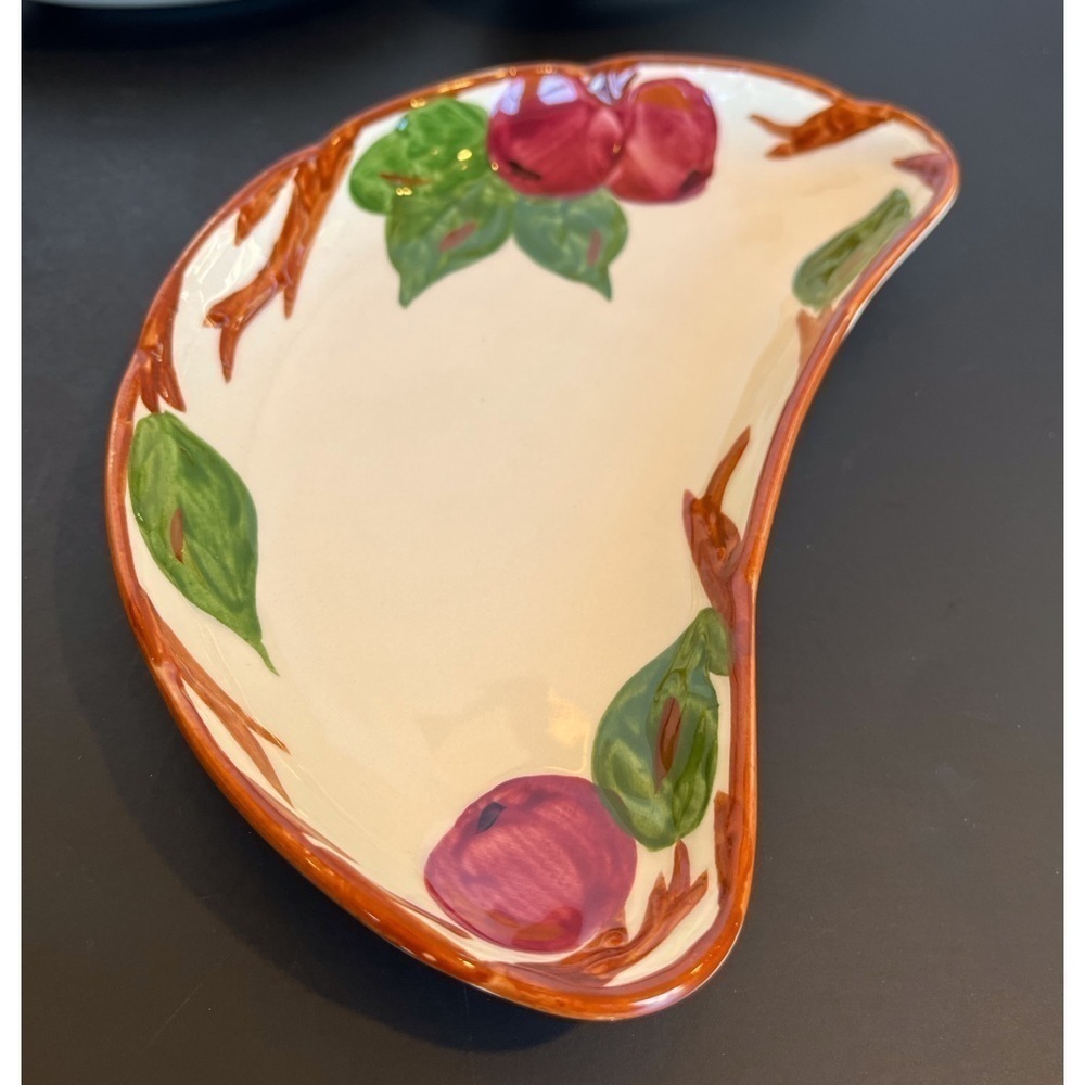 Vintage Franciscan Apple Pattern Crescent Salad Plates
